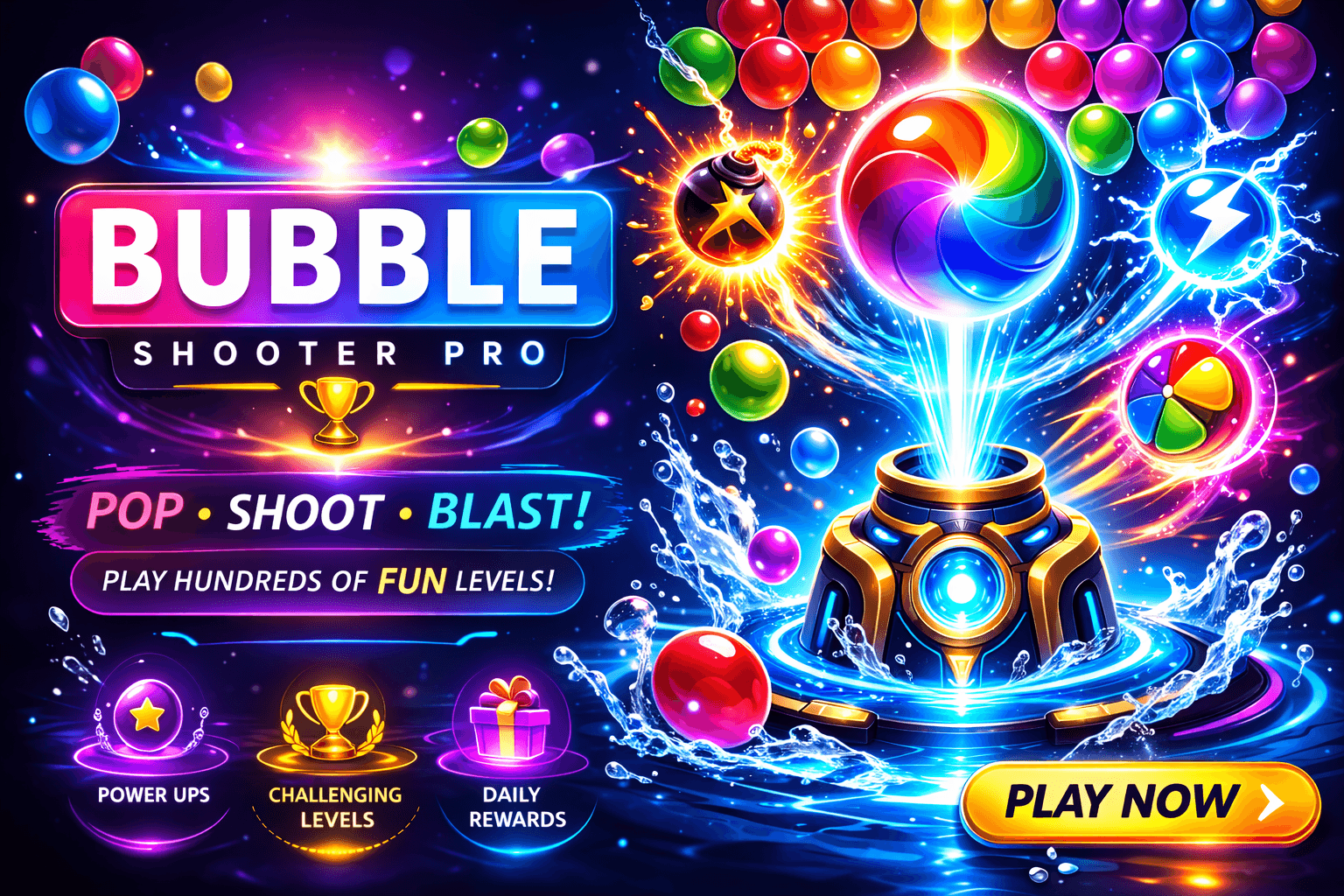 Bubble Shooter Pro gameplay banner